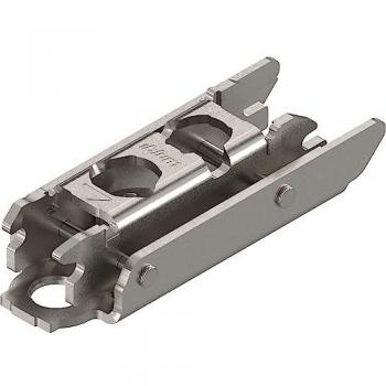 BLUM CLIP Exzenter Montageplatte gerade, Stahl, 3 mm Distanz mit Schrauben