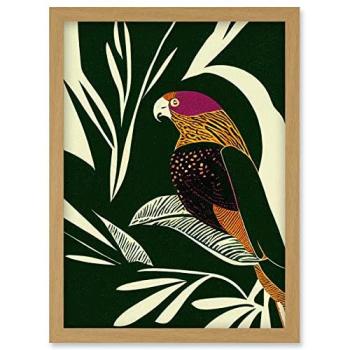 Fresh Leaf & Bird Canvas