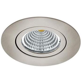 Looped Satin Nickel Wall Downlight – 6W Built‑In LED