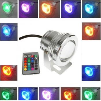 1 Stück RGB 10W Unterwasser LED Licht IP65 für Teich und Schwimmbad