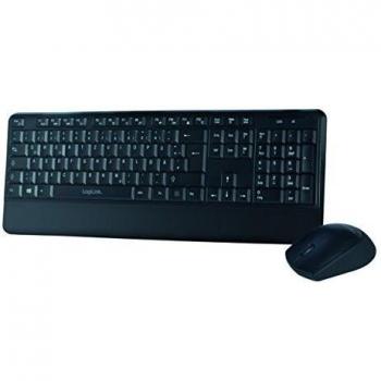 Keyboard & Mouse LogiLink Wireless Combo Set 2.4G Slim (ID0161)
