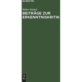 Beiträge zur Erkenntniskritik