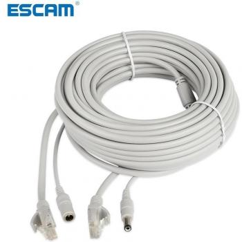 Cable de red con potencia DC 12V para cámaras IP