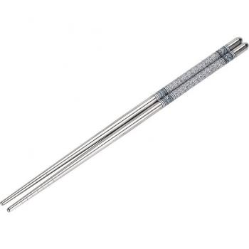 23 cm White Vine Pattern Chopsticks in Stainless Steel