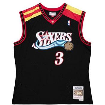 Herren Sportshirt Philadelphia 76ers Allen Iverson XL Schwarz