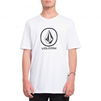 T-shirt Volcom Crisp Stone BSC SS 100% Coton Biologique Homme Blanc Taille L