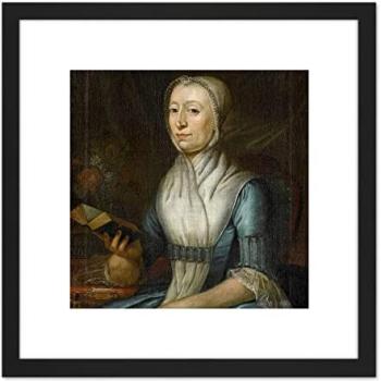 Van Cuylenburgh 8x8” Feather Portrait – Wooden Square Frame with Mount