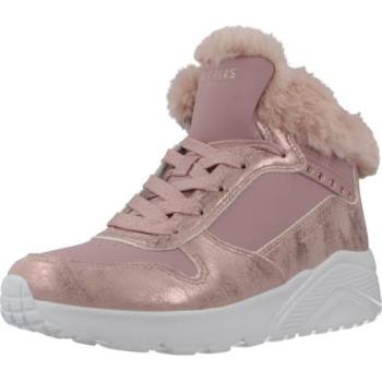 Skechers Uno Lite de couro rosado