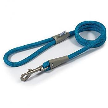 Blue 12 mm Reflective Dog Rope – 107 cm with Snap Hook