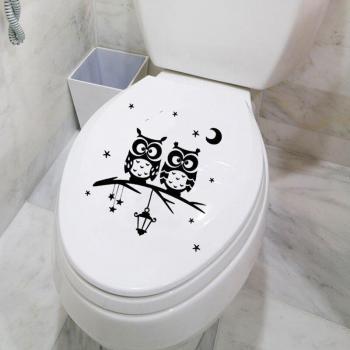 Owl Moon Stars Wall Sticker