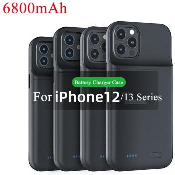 6800mAh Charging Case for iPhone 12, 13 Pro, Mini, and Max