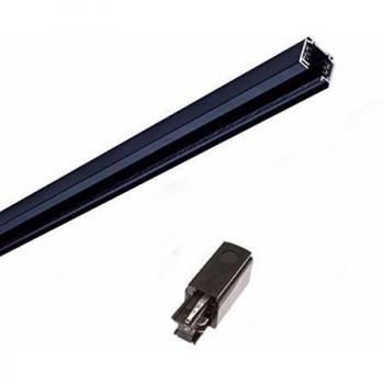 Rail LED Triphasé 1m Noir