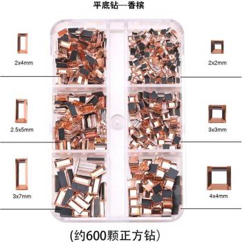 600/1000/1728PCS Acrylic Nail Art Charms