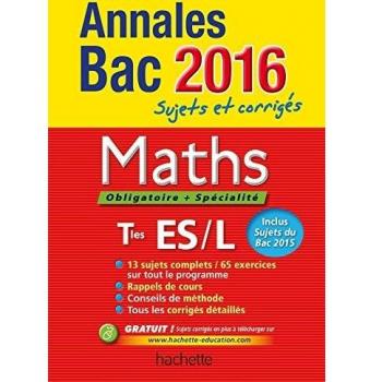 Maths Tle ES/L: Sujets et corrigés