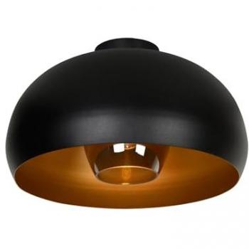 Netlighting Lucide Sharan Retro Flush Ceiling Light 38cm 1xE27 Black