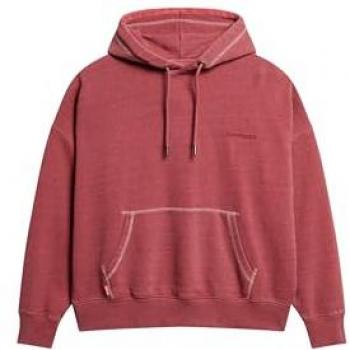 Red Essential Superdry Hoodie Femme 38 Coton