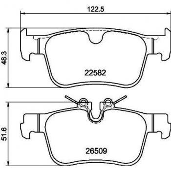 Hella 8DB 355 044311 Brake Pad Set