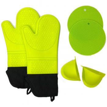 Gants de cuisine unisexes résistants à la chaleur