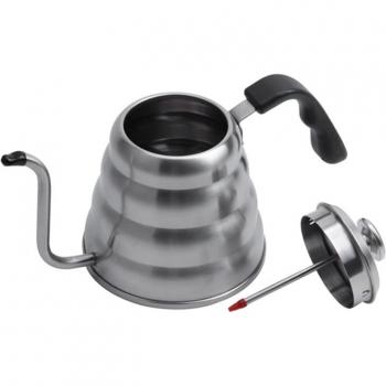 Cafetera de acero inoxidable 1.2L con pico de cisne