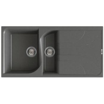 ELLECI Lavatrice ad Alta Efficienza 475 Litri con Dimensioni 100x50 cm, 1 Set Valvola e Gruppo Giunto in Ghisa da 70 kg, per 2 Vasche