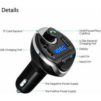 MP3 Radio Adapter mit Bluetooth und USB Ladefunktion