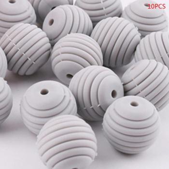 10 Pcs DIY Silicone Teething Beads for Infants