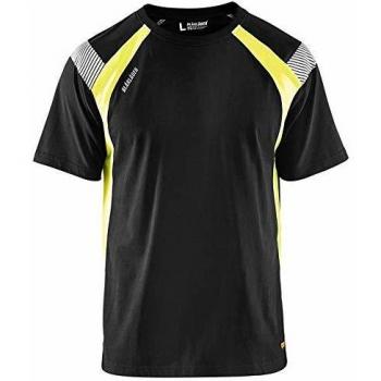 T-Shirt Blaklader Fluorescente Nera/Gialla Taglia L