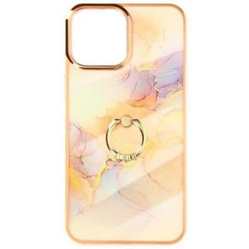 Coque AVIZAR iPhone 13 Mini Motif Marbre et Bague