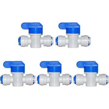 5PCS 3/8 OD Quick Union Ball Valve for Water Purifier