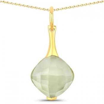 Oro Giallo con Verde Chiaro – Collana Rafaela