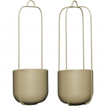 Hubsch Lotus Hanging Planter Set