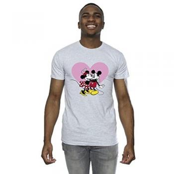 Disney Men's Mickey Mouse Love Languages T-Shirt Sport Grey Large