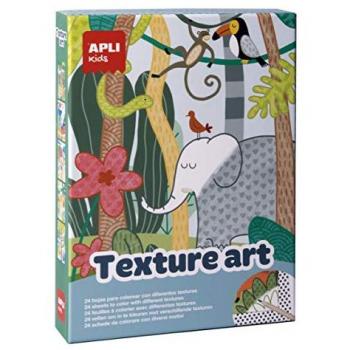 Caja Juego Hojas para Colorear con Diferentes Texturas 24 Uds