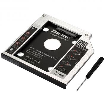 Caddy de disco duro Zheino 9,5mm SATA para Notebook