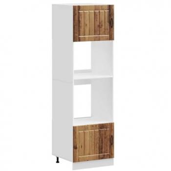 Kalmar Oven Cabinets 2 pcs Engineered Wood Old Wood
