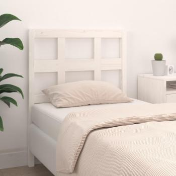Cabecero de cama en madera de pino blanco 95,5x4x100 cm