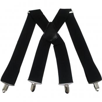 Elastische Herren Hosenträger – Winfx 5 cm, schwarz/weiss