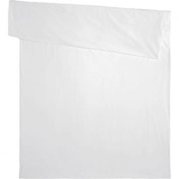 Protège-couette blanc ERWIN M. 135x200 cm