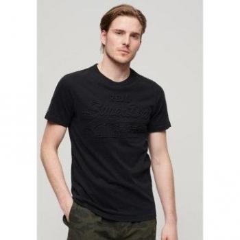 Superdry Vintage Embossed T-shirt Jet Black male XL