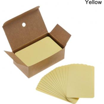 100Pcs Blank Vintage Business Card Notes
