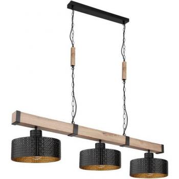 Lampada Metallo Rielly Globo Nero Naturale