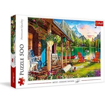 Trefl 37408 500-Piece Cottage or Dog Puzzle