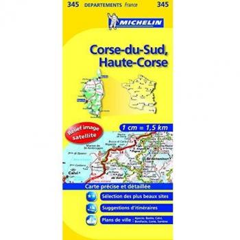 Corse du Sud Haute Corse (Lokale kaarten Michelin (345))