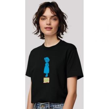 Premium Heidi From The Alps T-Shirt – F4NT4STIC Cartoon-Design – Schwarz, Größe S