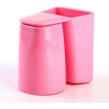 Taza Dental Magnética con Soporte para Cepillo y Pasta de Dientes