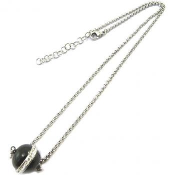Gioiello Sissi Acciaio Nero con Ceramica