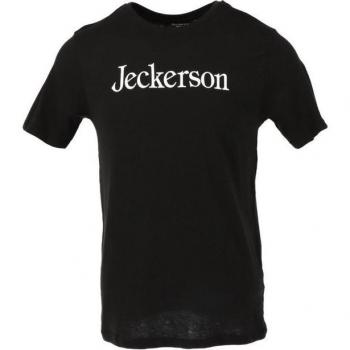 JACKERSON Schwarzer Kurzarm-Top
