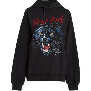 Sudadera de Mujer Tommy Jeans Panther en Color Negro Oversize