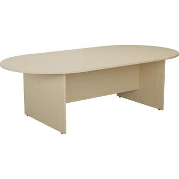 Jemini 1800mm D-End Meeting Table in Maple Finish for Stylish Conference Spaces