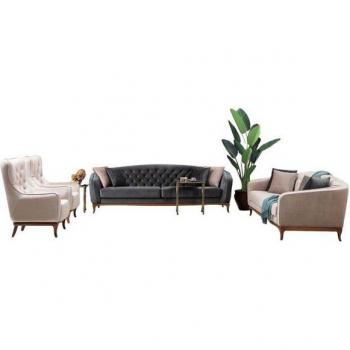 Stilvolles 4+3+1 Sitzer Sofa-Set